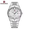 New NAVIFORCE Man Watch Top Brand Luxury Stainless Steel Business Quartz Watches Men Waterproof Luminous Date Wristwatch 9268