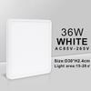 Nordic Luxury Smart Graffiti Ceiling Light, White Wood Grain, 36W, Remote-Controlled, Square Design.