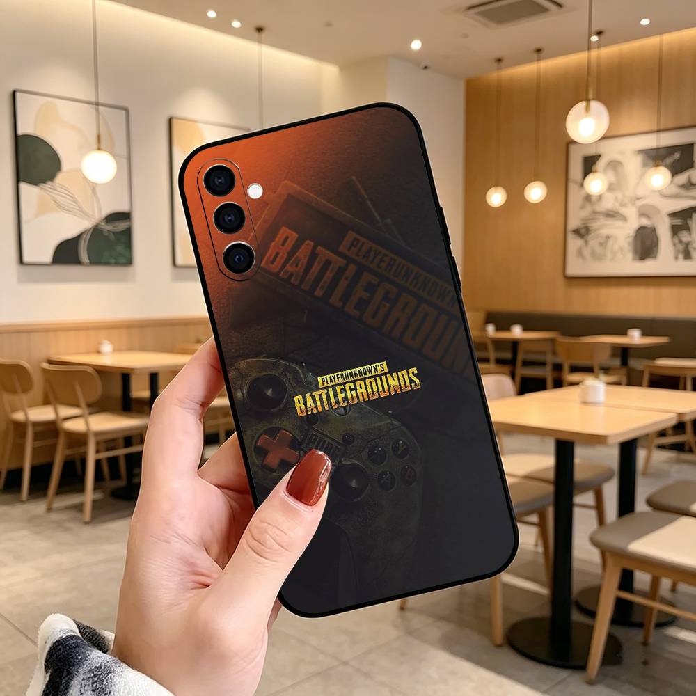 P-U-B-G M-Mobile Game Phone Case For Samsung Galaxy A73,A72,A71,A70,A53,A52,A51,Others Soft Black Cover
