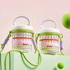 Double Layer Salad Cup Breakfast Cup With Fork Lanyard Multifunctional Drainage Fruit Box Portable Leakproof Food Container