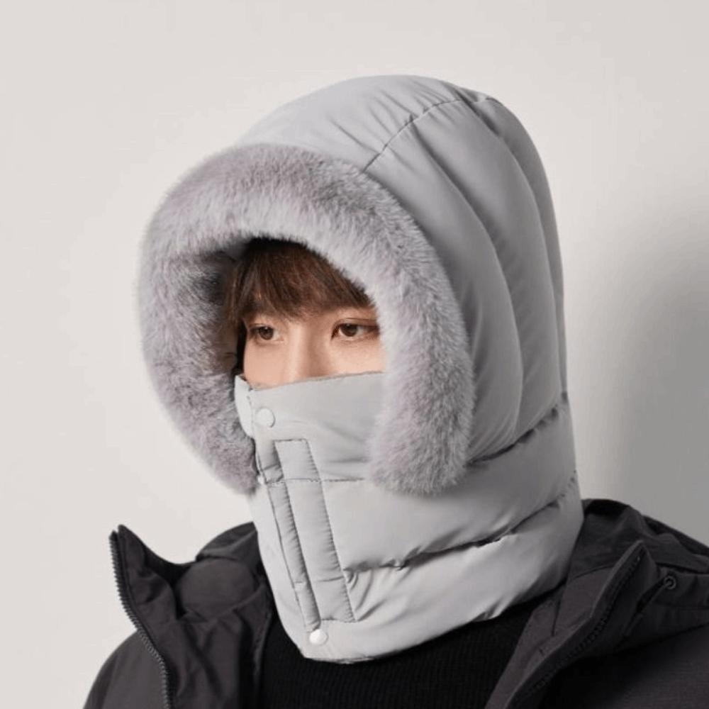 Cold Resistant Warm Scarf Face Mask Windproof Lei Feng Hat 3-in-1 Winter Cycling Hat Skiing