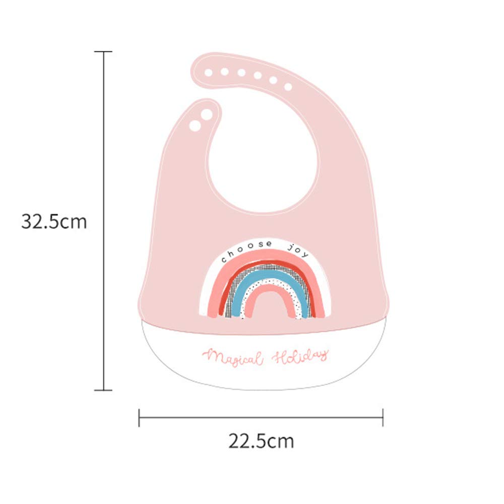 MINGYI TECH Baby Silicone Soft Bib for Feeding from Amazon Japan Adjustable Easy to Suitable for Baby and Ages 6 Months to 4 Years Bib, [Ships