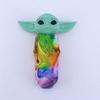 Baby Yoda Figure Model Toy Cute Cartoon Craft Miniature Figurine Ornament Collectible Star War Cartoon Alien Figure Silicone Pipe Christmas Gift