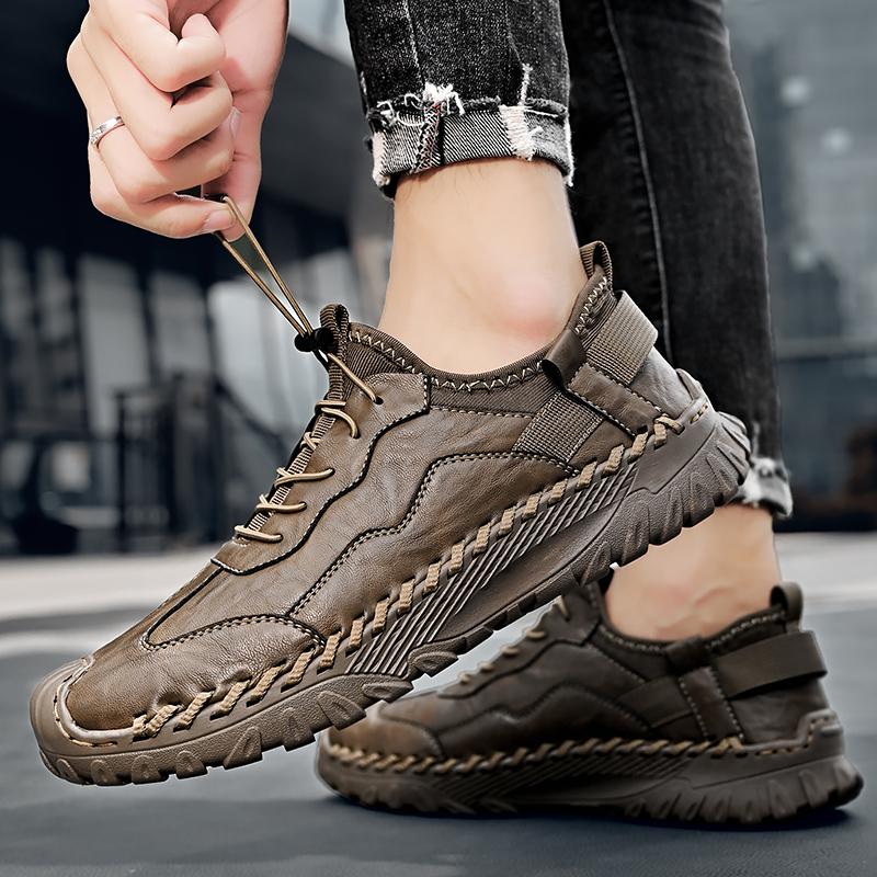 Popularne męskie buty Jesienna męska sukienka biznesowa Małe skórzane buty Modne brytyjskie buty na co dzień