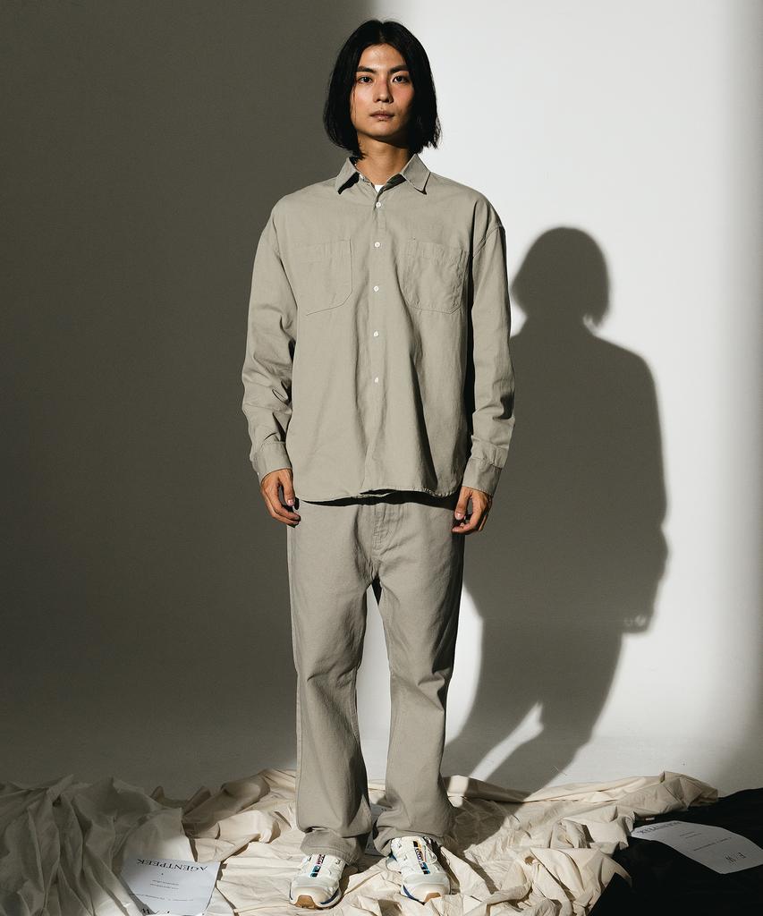 AGENT PEEK Agp Cotton Shirt & Pants Beige