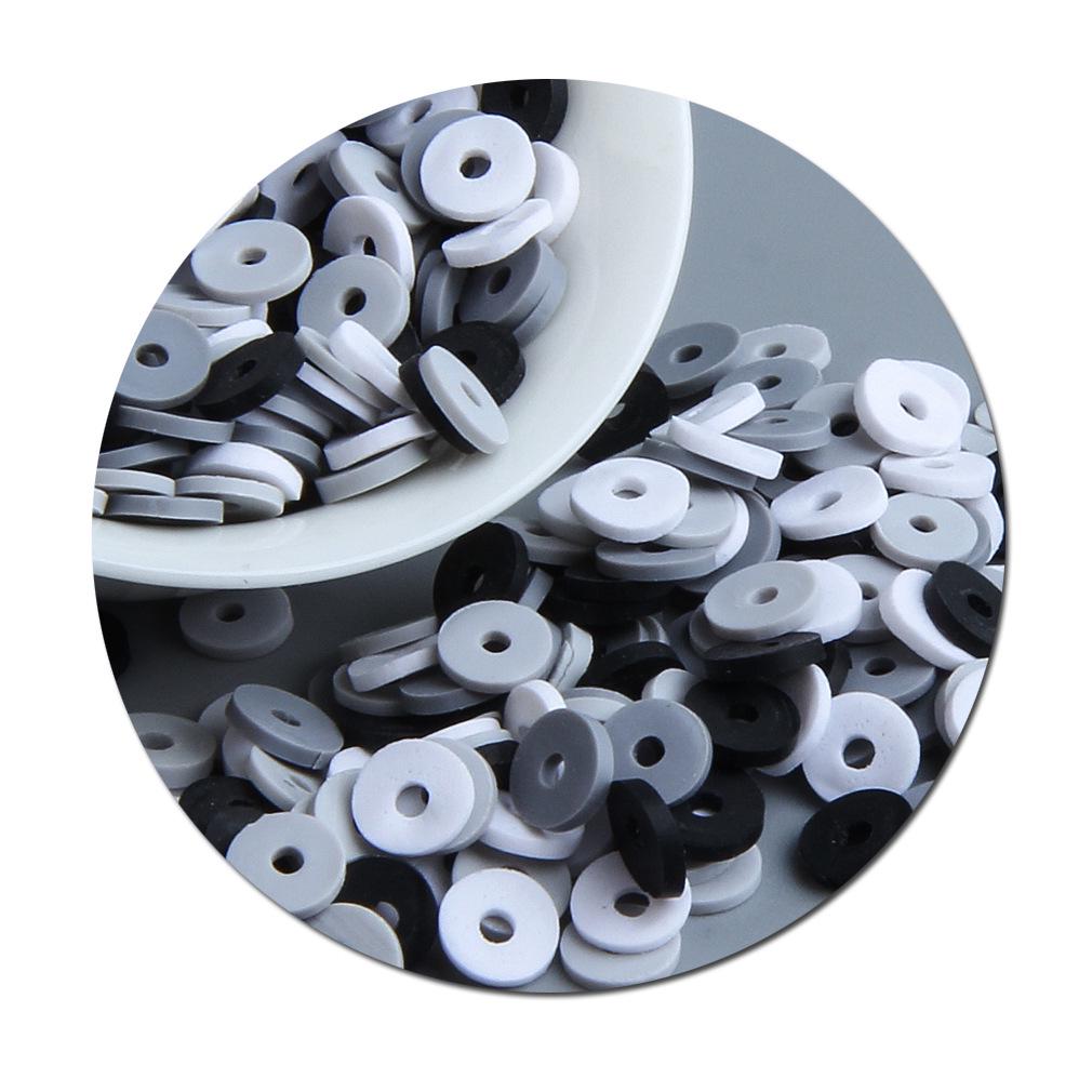 10g DIY Solid Color Polymer Clay Beads for Bracelets & Necklaces - Handmade Spacer Beads