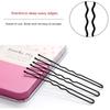 Lot de 50 barrettes à cheveux en forme de U pour femme, pinces à cheveux noires pour salon de coiffure