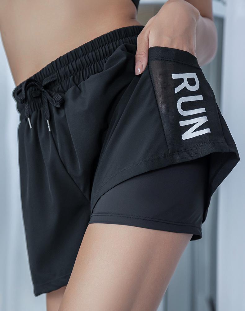 Loose Fit Sportsshorts for kvinner med høy midje for sommeryoga og treningsstudio.