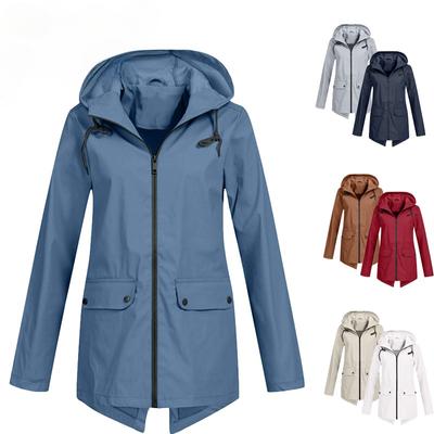 NUOVO cappotto impermeabile da donna impermeabile da donna per esterno con vento e foresta pluviale