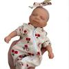 Reborn Baby Doll 8inch Full Solid Silicone Flexible Elastic Doll Toy Super Soft Cute Small Size Squish Silicone Lifelike Reborn Bebe Doll