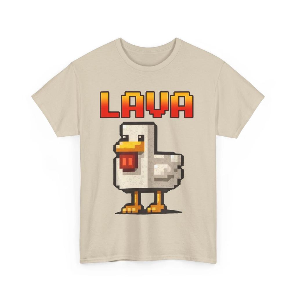 Funny pixel Chicken Gamer Chicken cooked in lava T-Shirt
