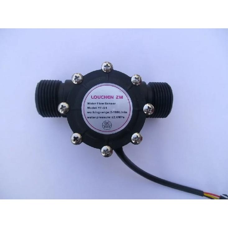 2024 YF-G1 DN25 Flow Range 2-100L/Min Water Flow Sensor Hall Sensor Heater Accessories