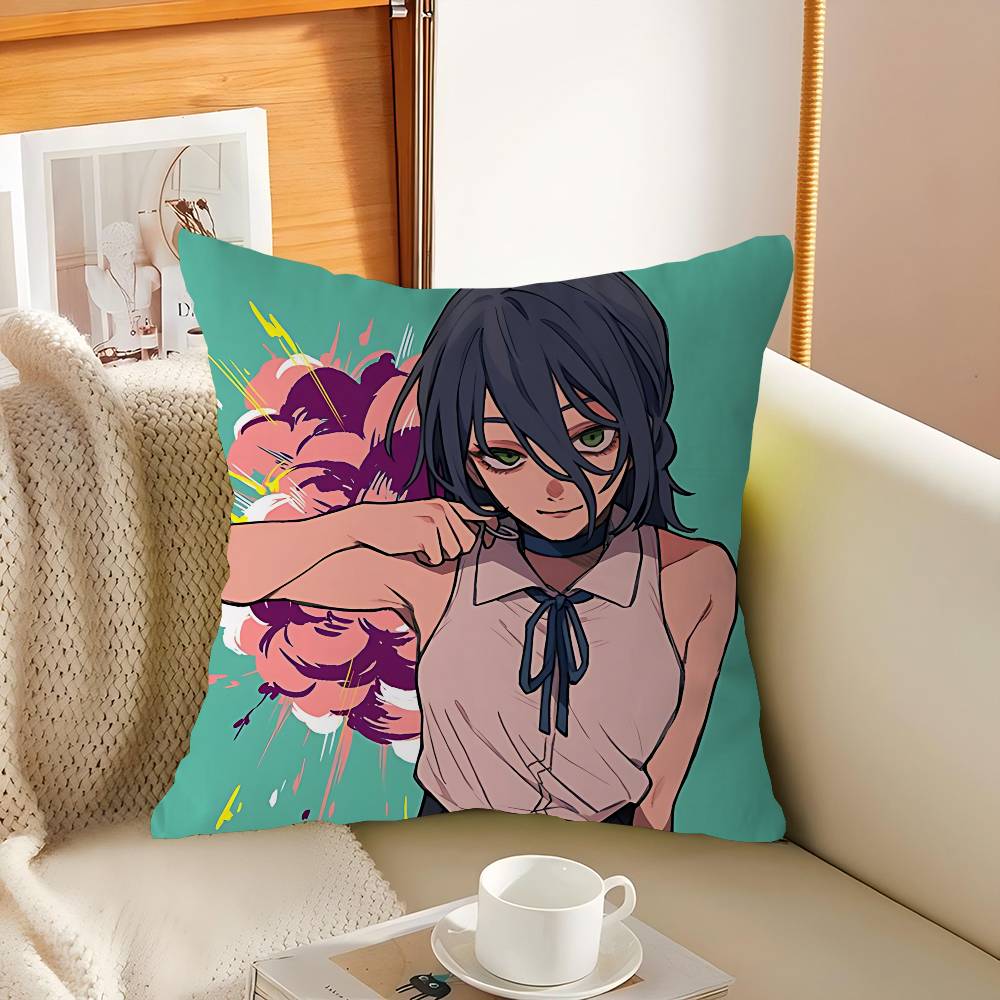

R-Reze Anime Office Cushion Pillowcase Car Cushion Cover45X45CM Lumbar Pillowcase Sofa Pillowcover 12x12Inch