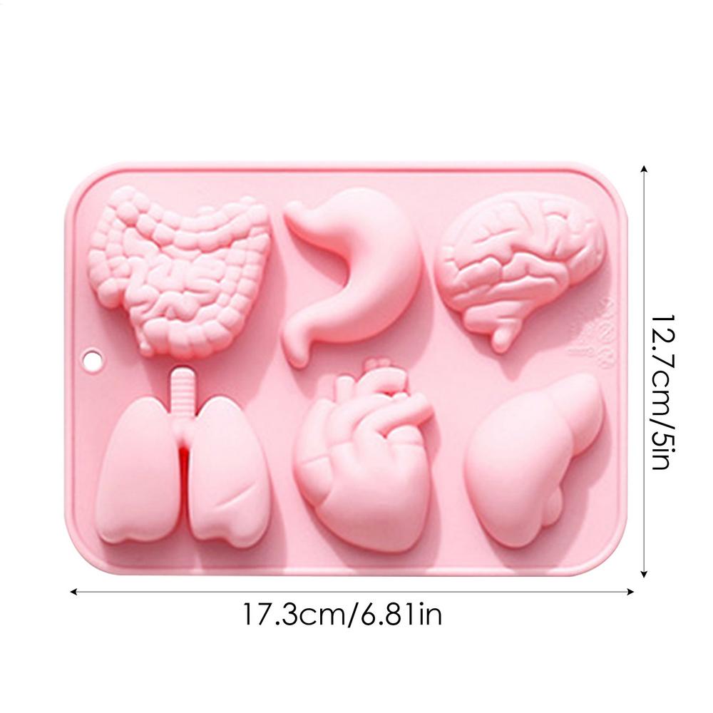 

Силиконовые формы для органов Хэллоуин 3D форма органа шоколадные конфеты пудинг лоток для кубиков льда кекс выпечка конфеты печенье лед форма розовый