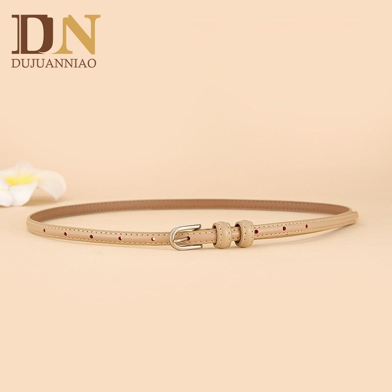 Womens Thin Leather Belt Versatile Fashion Jeans Ins Style