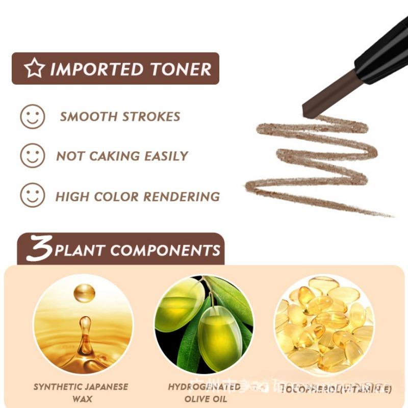 Lápis de sobrancelhas natural O'CHEAL com ponta triangular