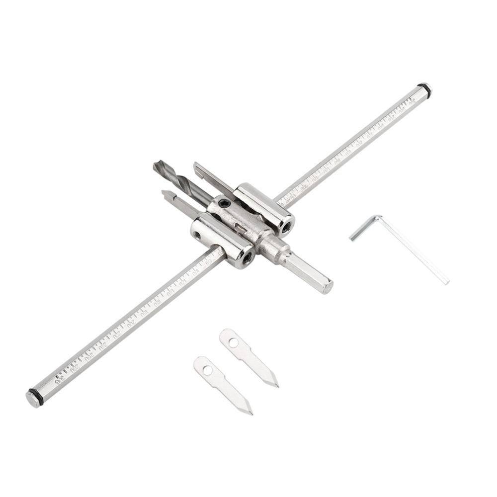 Alloy Steel Circle Hole Cutter Adjustable Size Hole Saw Drill Bit DIY Woodworking