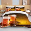 10 Sizes Beer Patterns Duvet Cover Sets Race Car Bedding Sets With Pillowcases For Teens Boys Adult Bedroom Decor Bedclothes