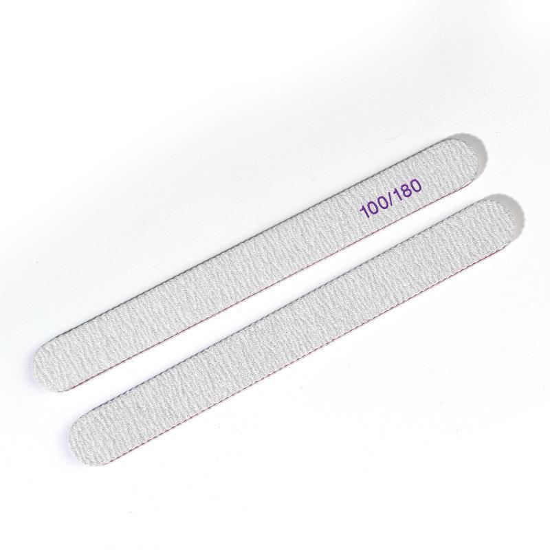 

2—pack nail files and buffers, 100/180 grit, durable sandpaper, high flexibility, odorless nail styling tools for manicures and