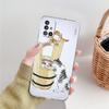 Phone Case For Samsung A15 A13 A35 A55 A51 A71 A41 A31 A21S A03S A05 A17 A23 A25 A33 A53 A73 5G A07 4G Clear Cover Cat Fishing