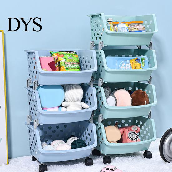 Toys Snacks Storage Basket Multifunctional High Capacity Stackable Fruit Vegetable Organizer Hollow-out for Kitchen Holder