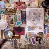 Mò Mò Handmade Retro Sticker Set: 100 Sheets of Vintage Plants & Butterflies for Journals & Collages