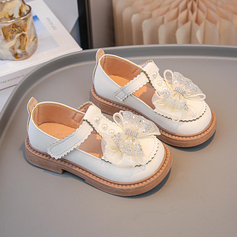 Girls' Leather Shoes Children's Princess Shoes 2025 Autumn New Girls' Shoes Spring and Autumn Soft-soled Small Leather Shoes Classmates
