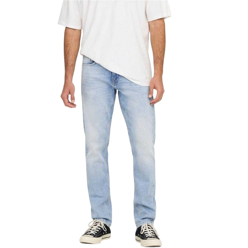 Only and Sons Mens Tai Logo Tapered Jeans
