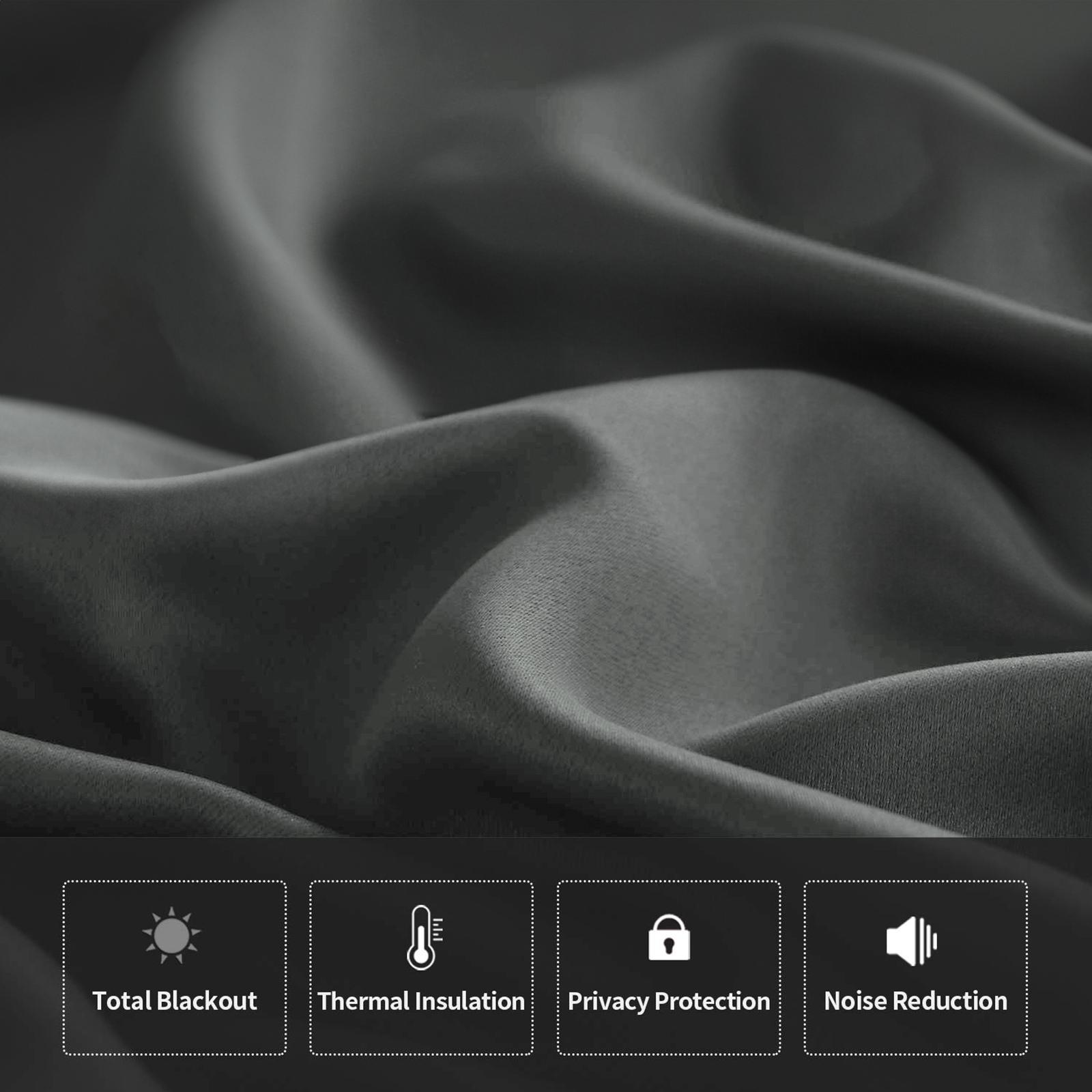 

1 шт., черные затемняющие шторы, уменьшающие теплоизоляцию, плотные шторы, панели, шторы для гостиной, спальни 106x160CM серый