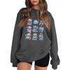 Women's Fashion Long-Sleeve Pullover Sweatshirt With Fun Movie-Themed Print