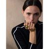 Yhpup Stainless Steel Flower Open Adjustable Ring Elegant Chic Finger Jewelry Imitation Pearls Women Trendy Accessories Ring