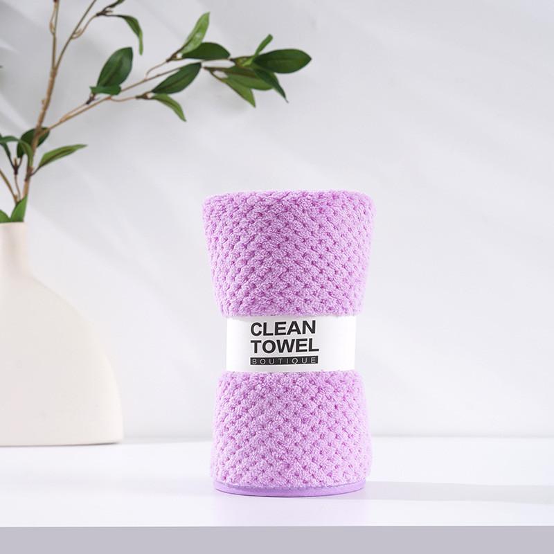 Coral Fleece Face Towel 35x75cm Absorbent Thick Home Use Gift Logo