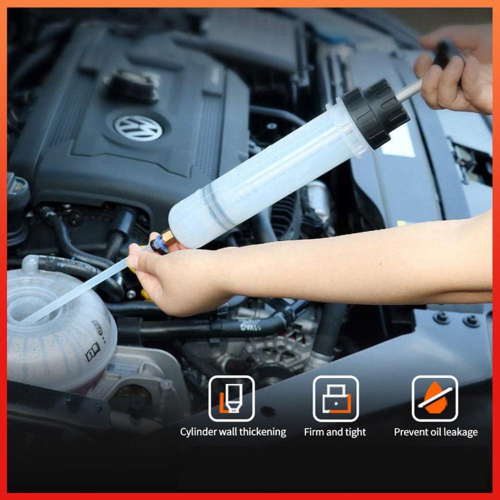 Automotive liquid extraction pump, dual-purpose oil injector&suction device, transmission brake fluid auto-car maintenance tool
