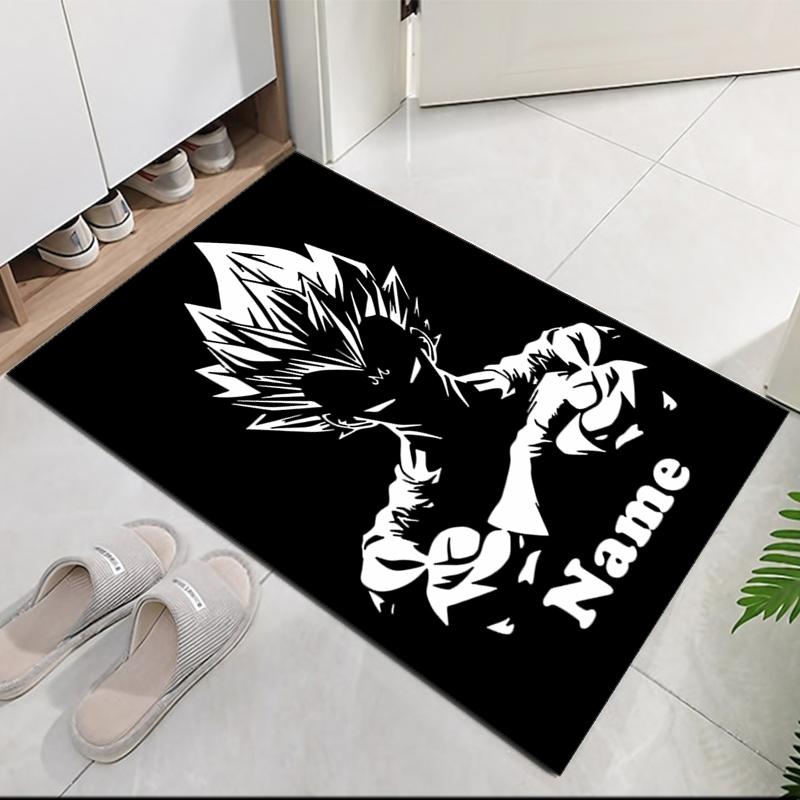 Custom Name Dragon Ball Printed Carpet, for Office Chair Living Room Bedroom Kitchen Room Decor Gifts.