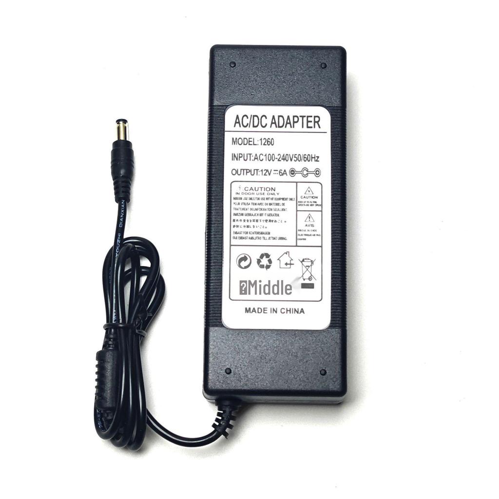12V Power Adapter for Monitor, Motor, Desktop, Computer, and Surveillance