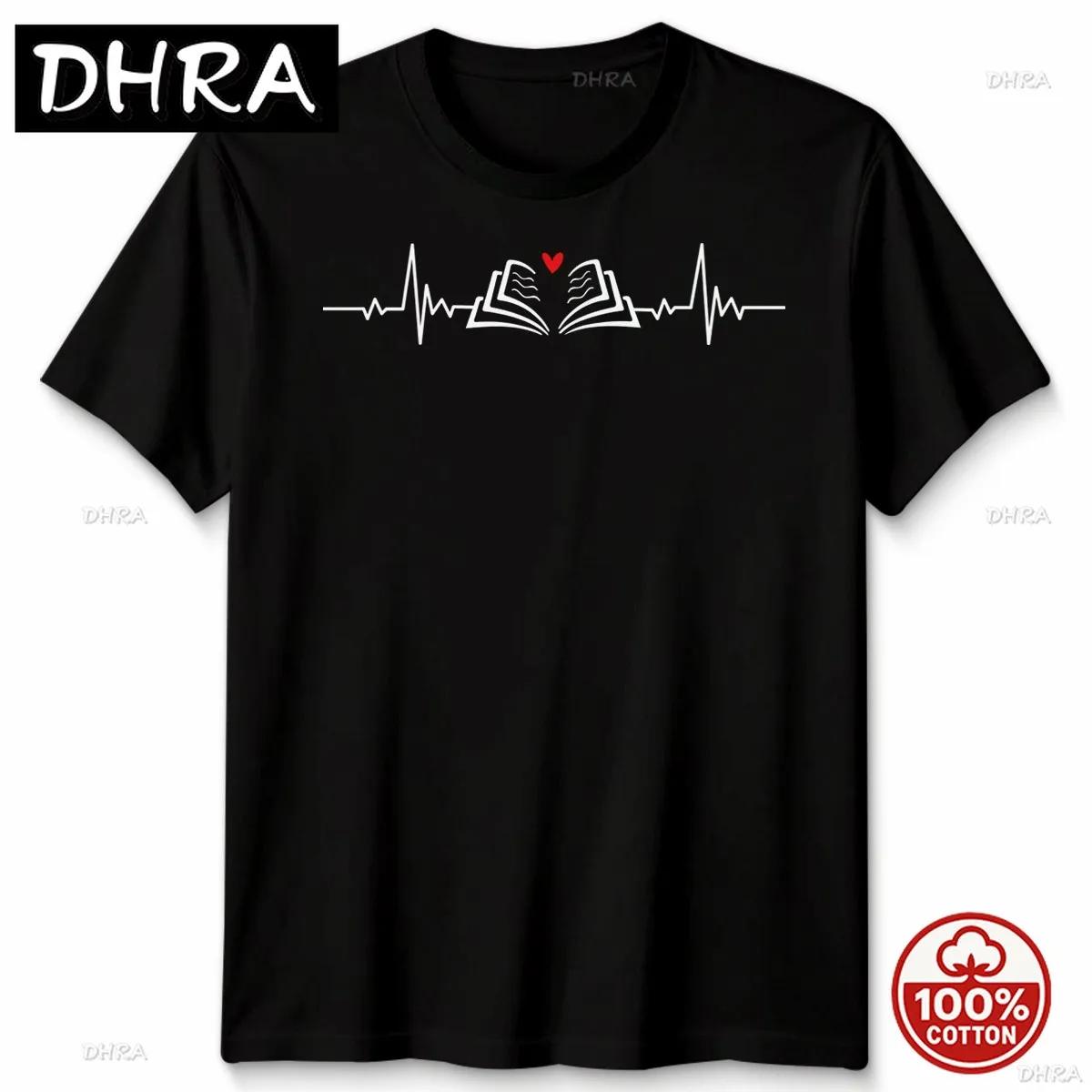 Book Heartbeat Reading Book Lover Graphic Tee Unisex Unisexs TShirt Camisetas Mujer Gift for Friends Chill Grunge Gothic T Shirt S