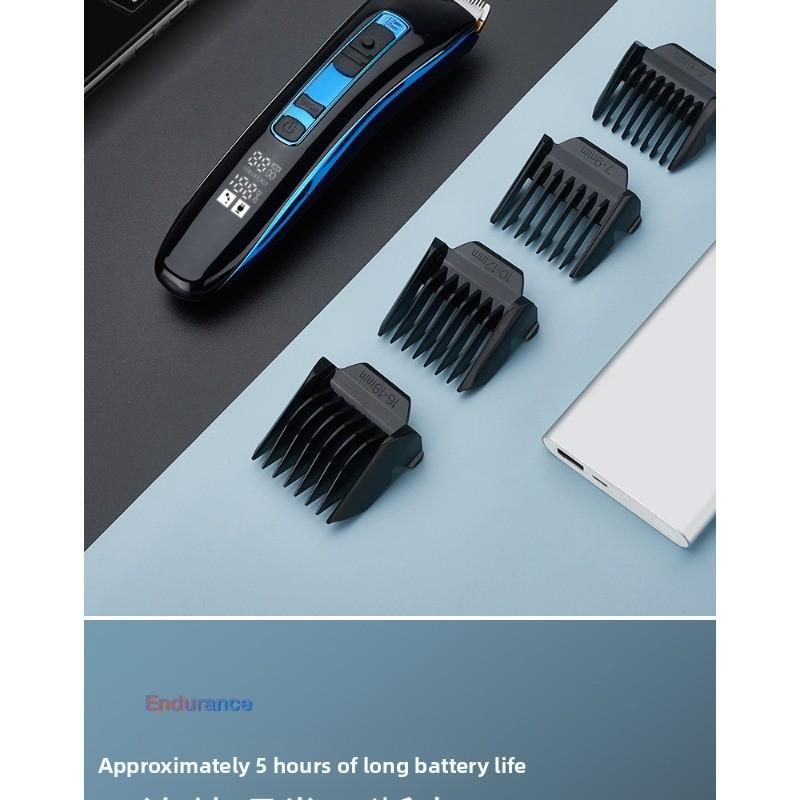 Electric Hair Clipper with USB Charging for Two Uses - A Convenient Household Electric Shaver with LCD Display