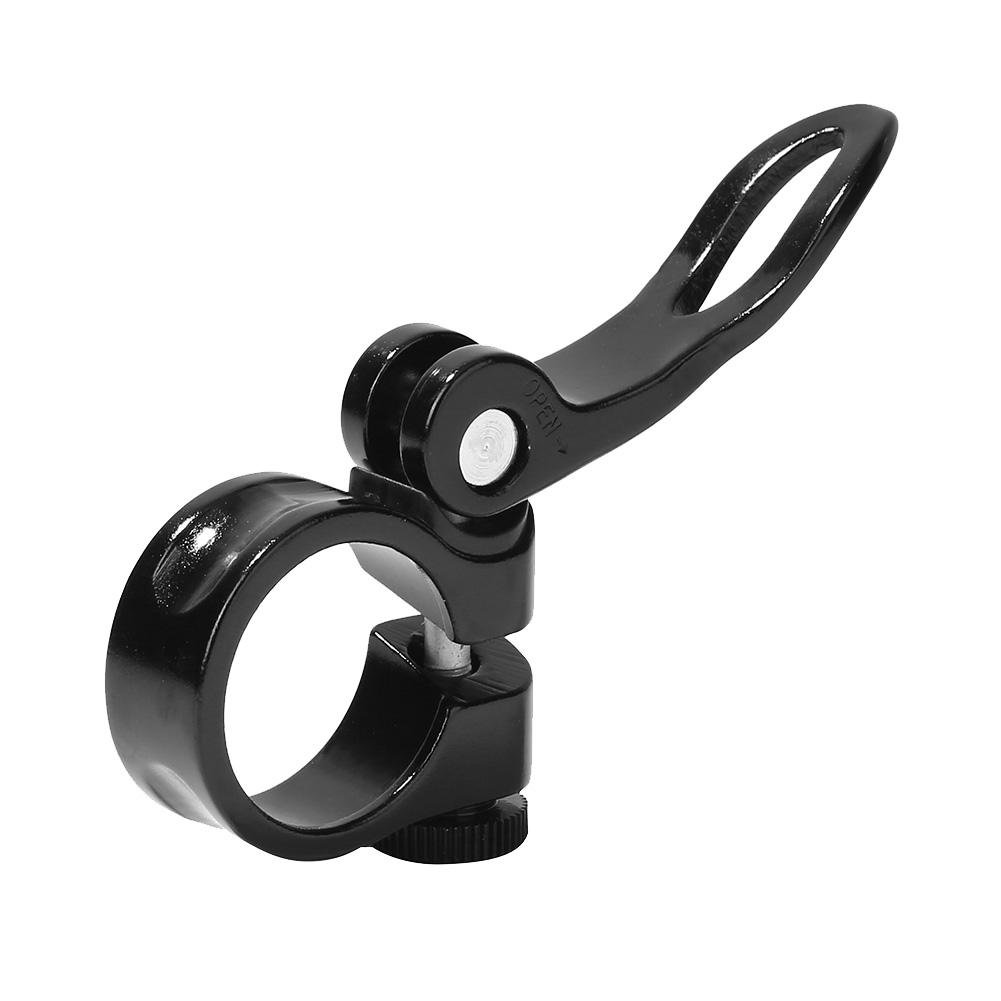Quick Release MTB Seatpost Clamp Aluminum Seat Post Clamp (28.6mm Black