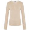 MO&Co. Women's Round Neck Slim Fit Long Sleeve Knit Sweater