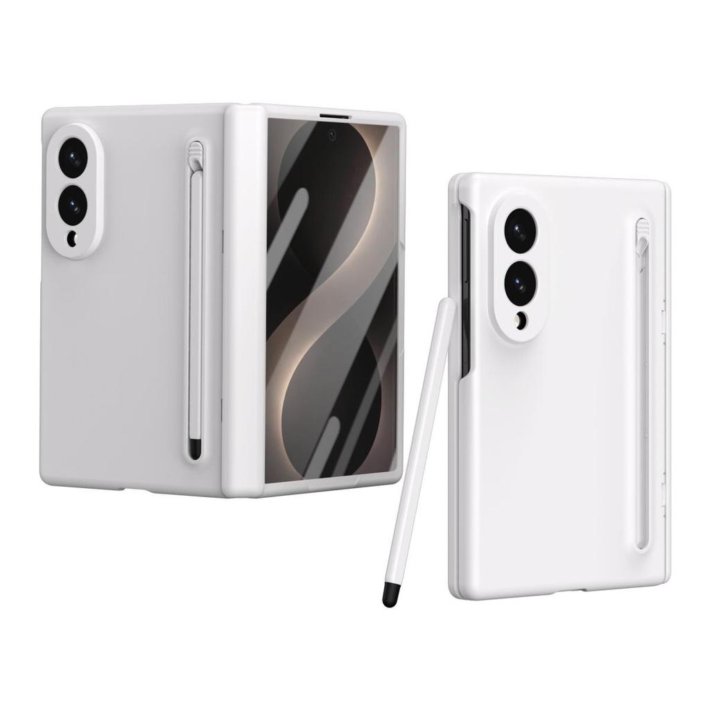 Für Samsung Galaxy Z Fold 8 Wide Case, Scharnierschutzhülle + Bildschirmschutzfolien mit Stift- und Stiftehalter