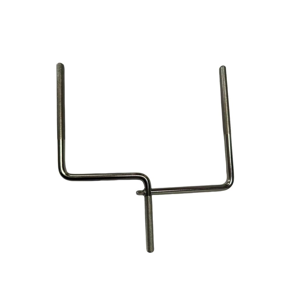 U-Shaped Double-Headed Drum Connection Rod with Jazz Percussion Cowbell Extension Clip & Stand