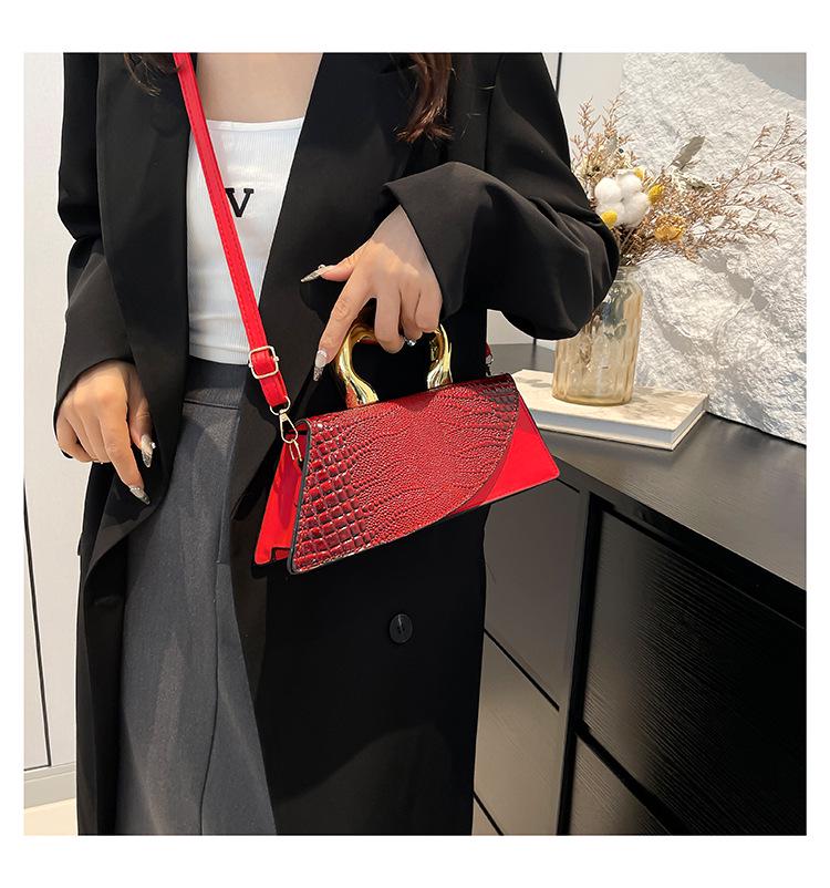 Elegant Women's Handbag: Fashionable, Small Square Crossbody with Unique Autumn 2024 Design and Stylish Personality.