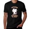 Caticorn Funny Cute Gift T-Shirt T Shirt Men 100% Cotton Luxury Brand Man T Shirts High Quality Luxury Brand T-Shirt