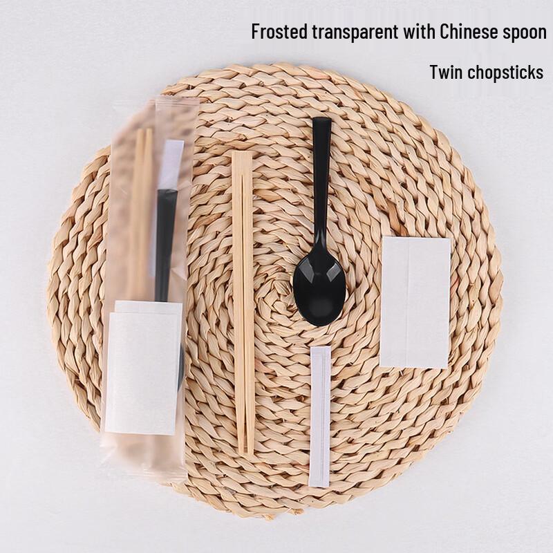 Disposable Bamboo Chopstick and Spoon Meal Kit