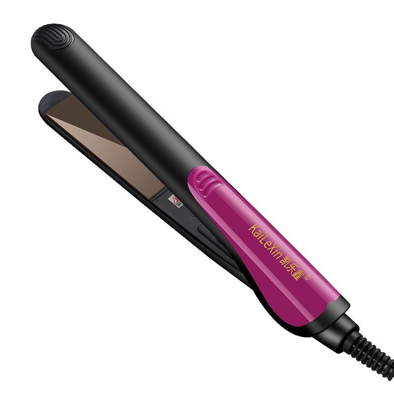 Dual-Purpose Ceramic Hair Straightener & Curling Iron: Safe for Hair, Ideal for Straightening and Styling Bangs