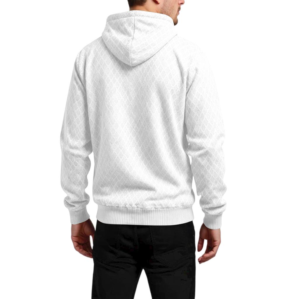 Men's  Loose  Leisure  American Style  Zipper  Multiple Pockets  Hooded Hood  Hoodie