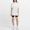 Nike Sportswear Essential Logo Embroidered Knit Short Sleeve Dress Women Dress White CJ2243-100