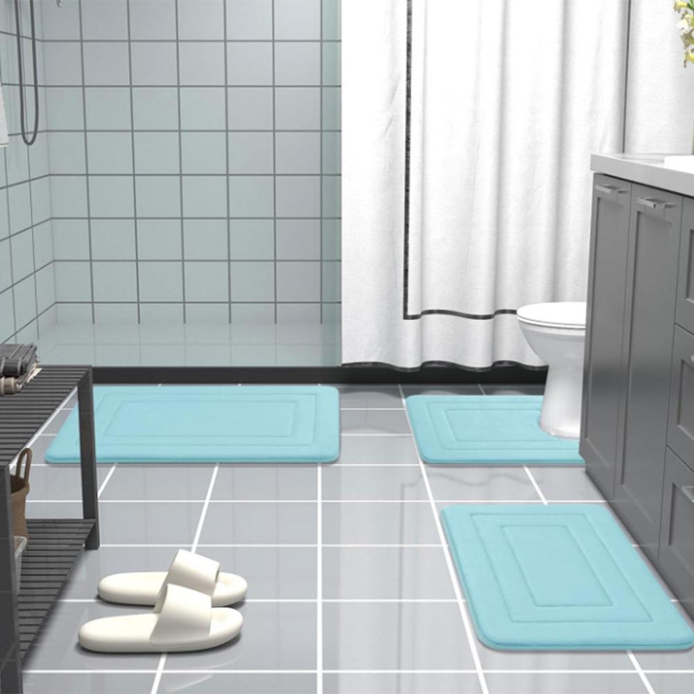 Memory Foam Bath Mat Non-Slip Bathroom Mat Ultra Soft Bath Rug