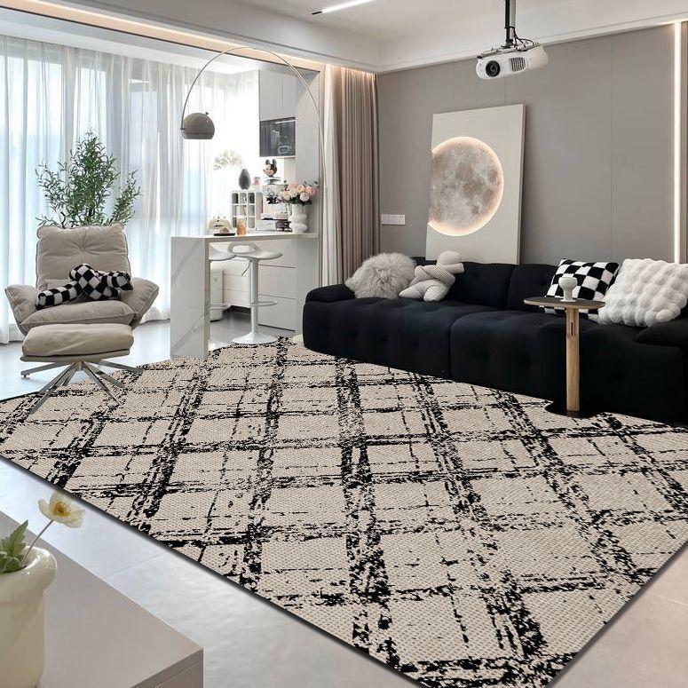 Nordic Modern Abstract Carpets for Living Room Home Floor Mat Study Large Area Rug Washable Bedroom Decor Minimalist Carpet
