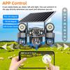 4G/WIFI Solar-powered Security Camera, Triple Lens, Triple Screen, Full-color Night Vision, Motion Detection, Wireless Monitoring